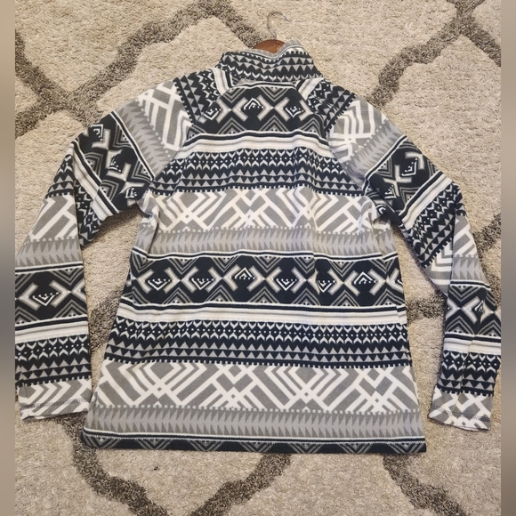 Eddie Bauer twilight blue women's fleece pullover half zip size large - Picture 6 of 9